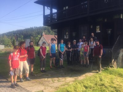 Przy Zameczku Habsburgów i siedzibie PTTK Wisła